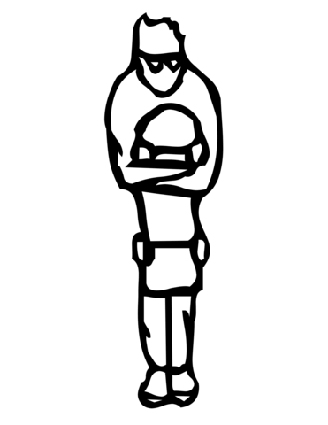 Skateboard Letter I Coloring Page